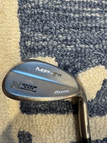 Men's Mizuno Mizuno MP-T 11 Black Nickel Right Handed Wedge Regular Flex 56 Degree Steel Shaft
