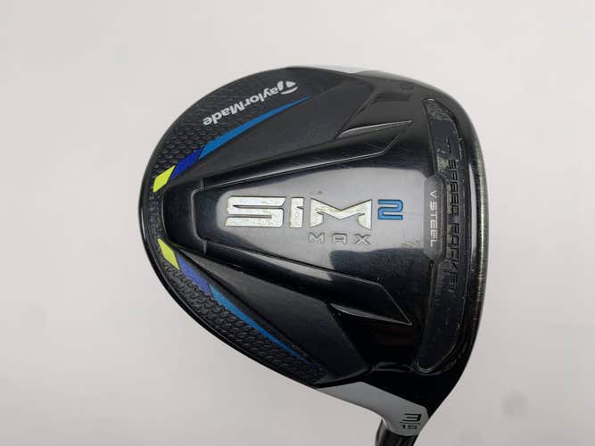 TaylorMade SIM2 MAX 3 Fairway Wood 15* HZRDUS RDX Smoke 6.5 Black 70g XStiff RH