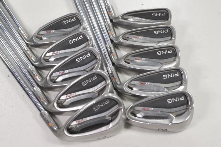 Ping G25 4-W,UW,SW,LW Iron Set Stiff Flex Orange Dot Steel READ LENGTHS #206604