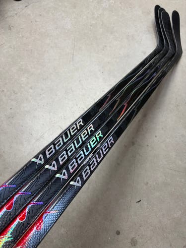 4 PACK 95 Flex P92 Senior Bauer Flylite Left Hand Hockey Stick NHL Pro Stock