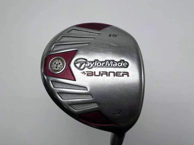 TaylorMade Burner Steel 2007 3 Fairway Wood 15* REAX 50g Stiff Graphite Mens RH