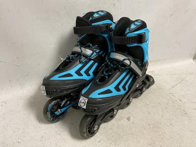 Used Papaison Adj 2-4.5 Junior Rec Fitness Skates Royal Blue Adjustable 11855-s000204762