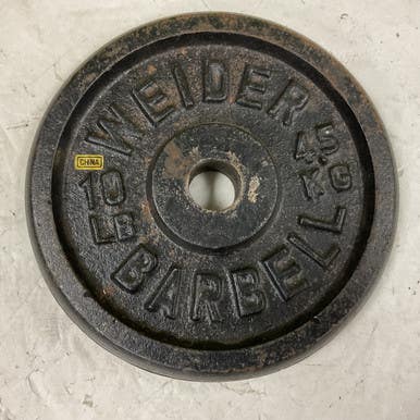 Used Weider Standard Plate Black 10 Lb 11855-s000204734