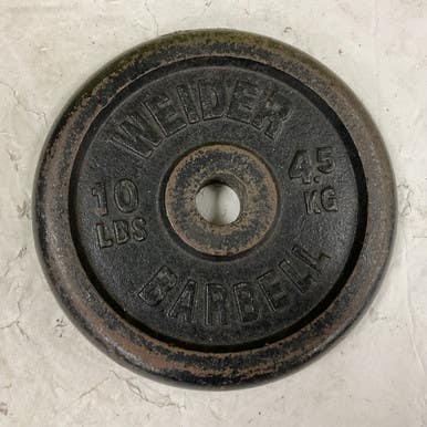 Used Weider Standard Plate Black 10 Lb 11855-s000204733