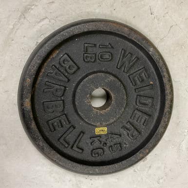 Used Weider Standard Plate Black 10 Lb 11855-s000204731