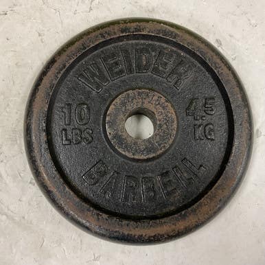 Used Weider Standard Plate Black 10 Lb 11855-s000204732