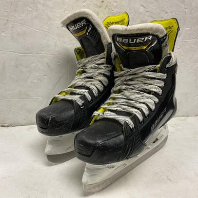Used Bauer Supreme M4 Intermediate Hockey Skate Black And Yellow Intermediate 5.5 11855-s000204699