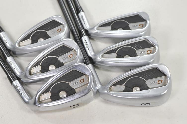 Ping G400 6-W,UW Iron Set Senior Flex Black Dot Right Alta CB Graphite # 219526