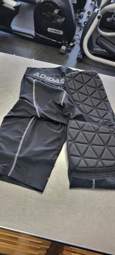 Used Adidas 3 4 5 Pad Fb Girdles Black Md 11497-s000158368