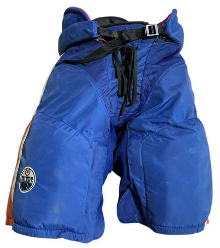 Oilers Senior Medium CCM HP45X Hockey Pants Pro Stock (Used) 7903
