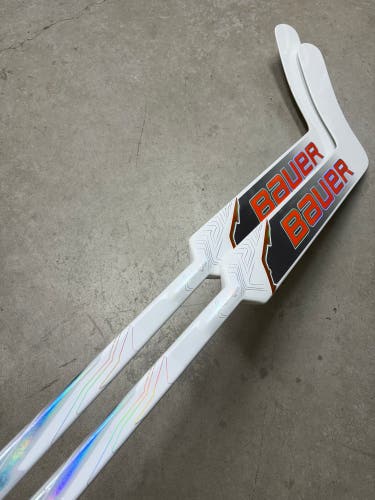 2 PACK Left Hand 25” Bauer Flylite Goalie Stick NHL Prostock (New)