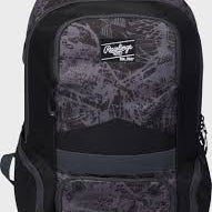 New Rawlings Gamer Bat Backpack Black 11835-rawr00714516