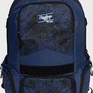 New Rawlings Gamer Baseball Softball Backpack Navy Blue 11835-rawr00714515