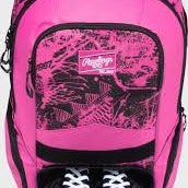 New Rawlings Gamer Bat Backpack Pink 11835-rawr00714510