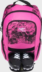 New Rawlings Gamer Bat Backpack Pink 11835-rawr00714510