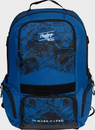 New Rawlings Gamer Baseball Softball Backpack Royal 11835-rawr00714514