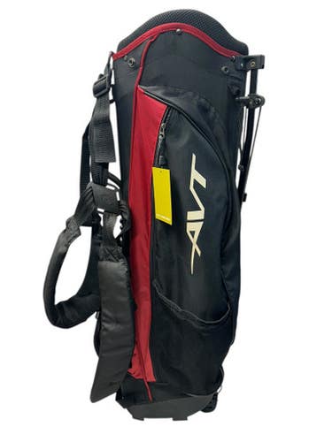 Used Avt Golf Stand Bag Mens Stand Bag Black And Red 11835-s000203315