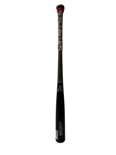 Used Easton 110 Bb Sb Wood Bat Black And Silver 33" 11835-s000204428
