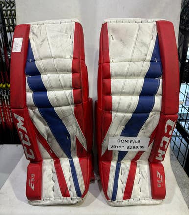 Used Ccm E3.9 Gp 29+1 29 1 2" Goalie Leg Pads 11615-s000218728