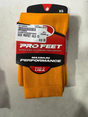 New Sock Profeet Gold Xs 11615-pfi280xs