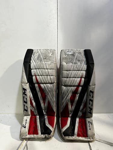 Used Ccm E4.9 Goalie Leg Pads Inter Red 30" 11615-s000265824