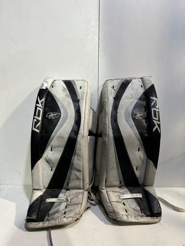Used Reebok 6k Goalie Leg Pads Senior White 34" 11615-s000260012