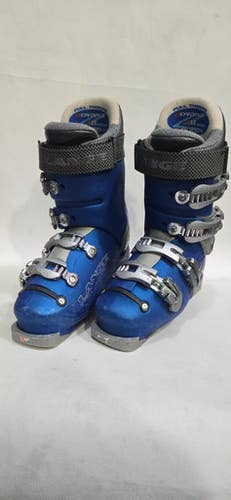 Used Lange 100 Sbt 23.5mp Boys Dh Ski Boot Navy Blue 235 Mp - J05.5 - W06.5 11615-s000261958