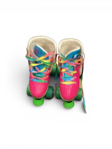 Used Jojo Siwa Quad Skates 12-3 Junior Roller Quad Skates Pink Adjustable 11846-s000103404