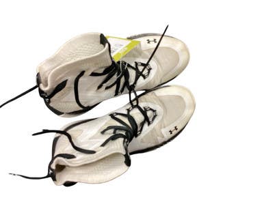 Used Under Armour Wrestling Shoes White Senior 7.5 11846-s000102793