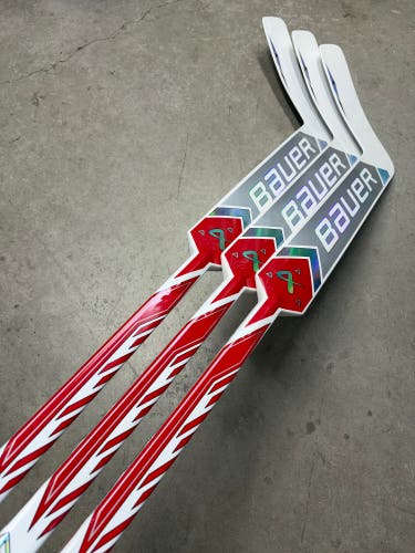 3 PACK 25” Paddle Senior Bauer Supreme Shadow Pro Stock Goalie Stick (New) Pro Stock