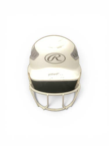 Used Rawlings Batting Helmet W Mask Batting Helmet W Mask White Md 11846-s000105407
