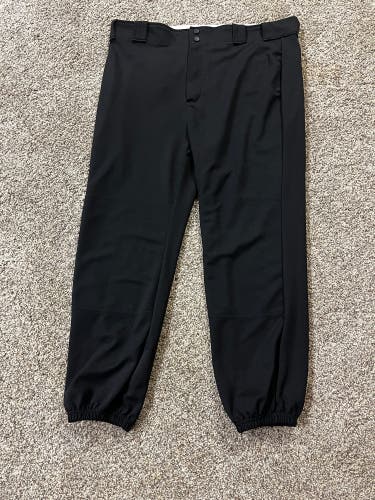 Rawlings Men’s 2XL Black Baseball Pants Classic Fit MTB4000RW