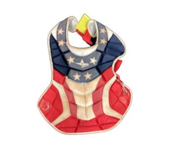 Used All-star Chest Protector Catchers Chest Protector Red Intermed 11846-s000097478