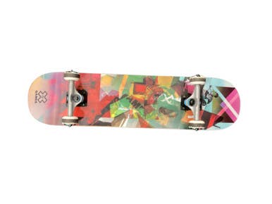 Used Holographic Board Complete Skateboard Black 7 1 2" 11846-s000101976