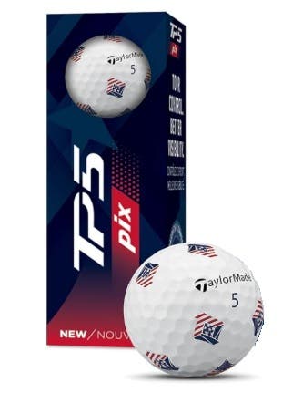 Taylor Made TP5 Pix Golf Balls (USA, 3pk) 1 Sleeve 2026 NEW