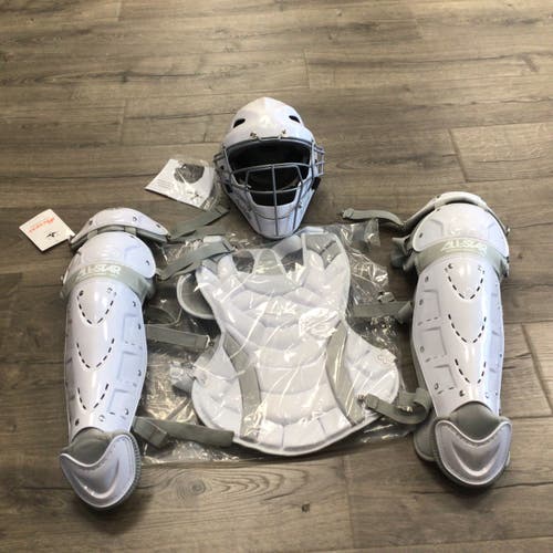 Youth All Star Heiress Softball Catcher's Combo White Mixed Size (New)