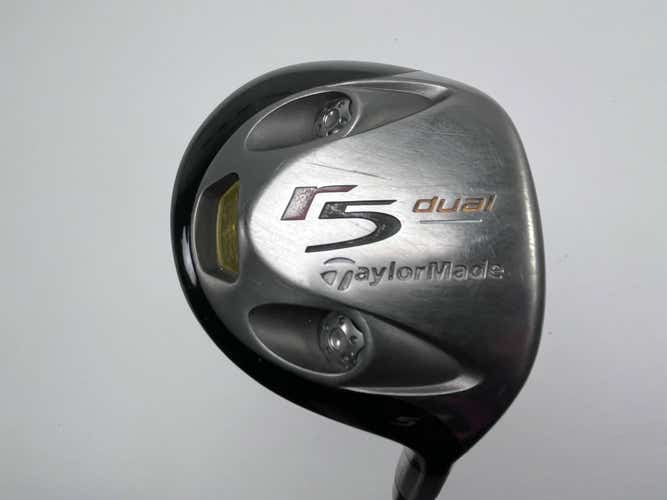 TaylorMade R5 Dual 5 Fairway Wood 18* MAS2 55g Stiff Graphite Mens RH