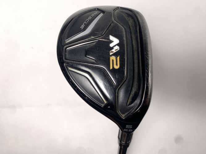 TaylorMade M2 5 Hybrid 25* REAX 55g Senior Graphite Mens RH Undersize Grip