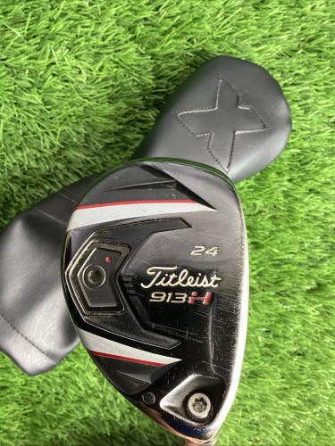 Titleist 913H Hybrid 24* With Bassara A Flex Seniors Graphite Shaft