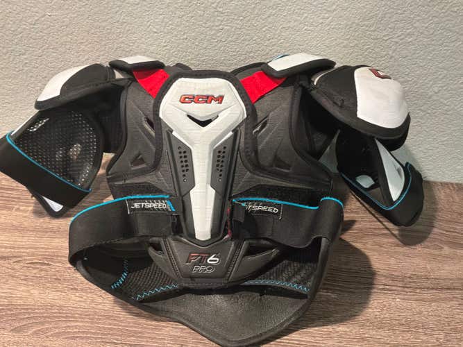 CCM FT6 Pro Protective Gear Bundle (Shoulder Pads + Elbow Pads + Shin Guards)