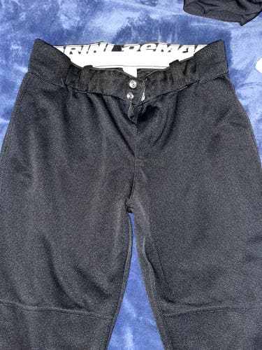 Black Women's Large Adult DeMarini Game Pants (Used)
