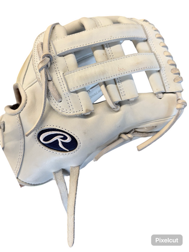 Used Rawlings Liberty Advanced Rh Throw Fastpitch Gloves White 12 1 4" 10299-s000310486