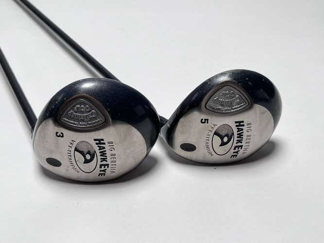 Callaway Hawkeye VFT 3 & 5 Fairway Wood Set 15* 18* System 60 Firm RH