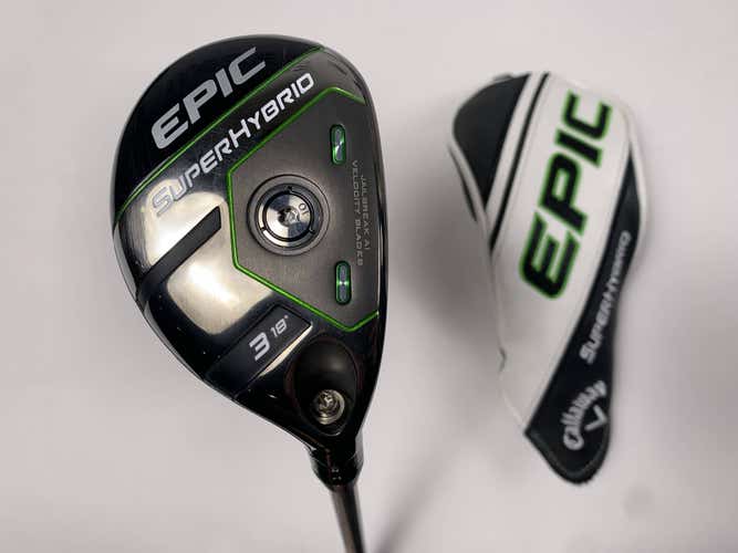 Callaway EPIC Super 3 Hybrid 18* AeroTech SteelFiber FC 75 F3 Regular RH HC