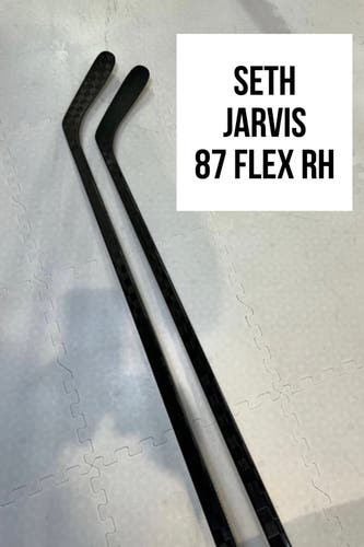 Senior(2x)Right CT: Seth Jarvis 87 Flex ProBlackStock™ Unbranded Pro Stock Hockey Sticks