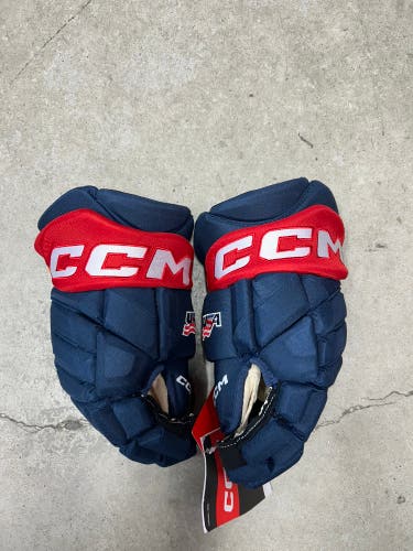14” CCM Team USA Olympic Pro Stock Hockey Gloves (New)