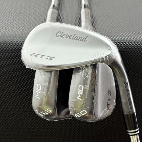 NEW CLEVELAND RTZ BLACK SATIN WEDGE SET (52, 56, & 60 DEGREES)