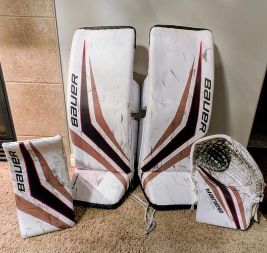 34" Custom Bauer Supreme Shadow Goalie Digi Print Goalie Pads Pro Stock (Used)
