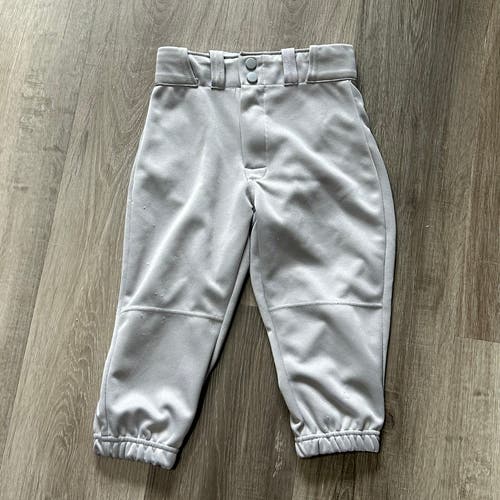 Gray Unisex Small Youth Easton Game Pants (Used)