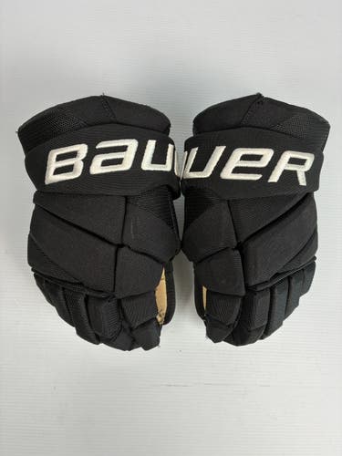 Used 13" Bauer Vapor Team Pro Stock Hockey Gloves - Black